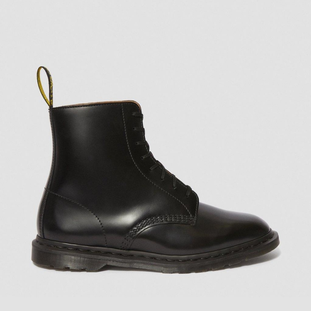 Dr MARTEN Winchester 2 Leather Lace-Up Combat Boots Black Sz9